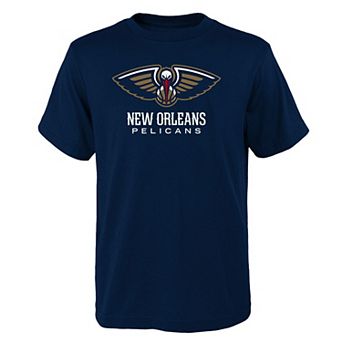 Youth Outerstuff Navy New Orleans Pelicans Primary Logo T-Shirt
