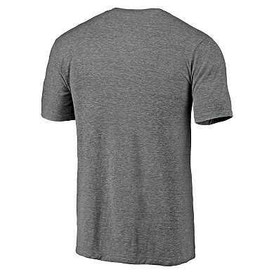 Men's Heather Gray Dallas Cowboys Square Off Tri-Blend T-Shirt