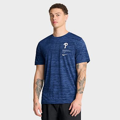 Men's Nike Royal Philadelphia Phillies Velocity Dri-FIT T-Shirt