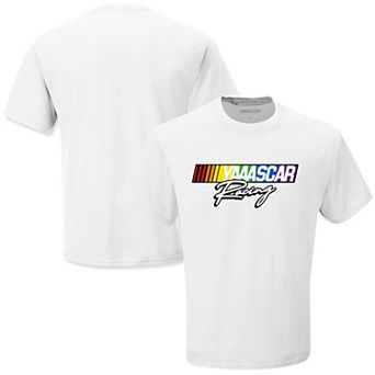 Men's Checkered Flag Sports White NASCAR Racing T-Shirt