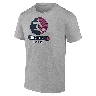 Men's Heather Gray US Soccer Radiating Victory T-Shirt