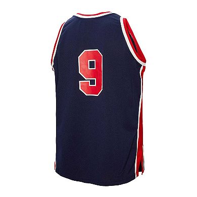 Men's Mitchell & Ness Michael Jordan Navy USA Basketball 1984 Authentic Jersey