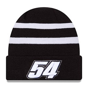 Men's New Era Black/White Ty Gibbs Cuffed Knit Hat