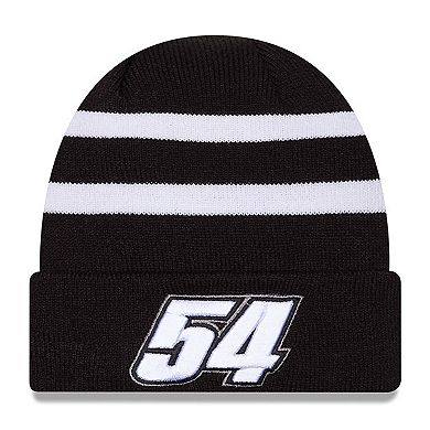 Men's New Era Black/White Ty Gibbs Cuffed Knit Hat