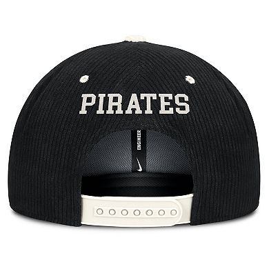 Men's Nike Black Pittsburgh Pirates Pro Corduroy Structured Snapback Hat