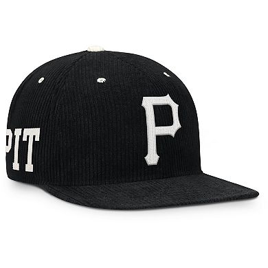 Men's Nike Black Pittsburgh Pirates Pro Corduroy Structured Snapback Hat