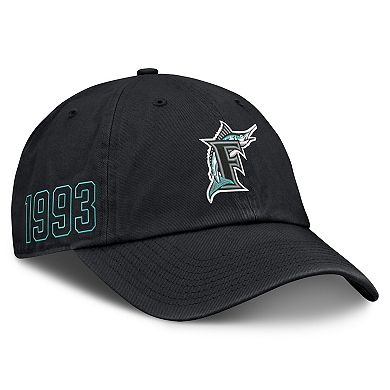 Men's Nike Black Florida Marlins Cooperstown Club Adjustable Hat