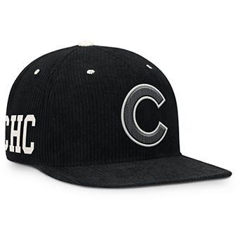 Men's Nike Black Chicago Cubs Pro Corduroy Structured Snapback Hat