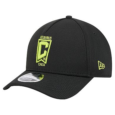 Men's New Era Black Columbus Crew 2025 Jersey Hook 9FORTY M-Crown Adjustable Hat