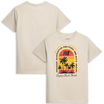 Men's Classic Ink Sand NASCAR Daytona Beach Palm Trees T-Shirt