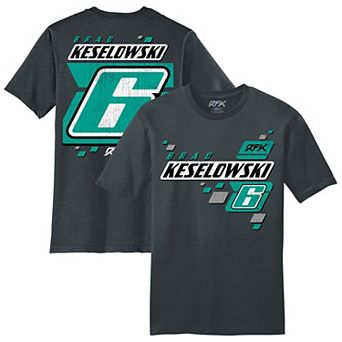 Men's RFK Racing Charcoal Brad Keselowski #6 Lifestyle T-Shirt