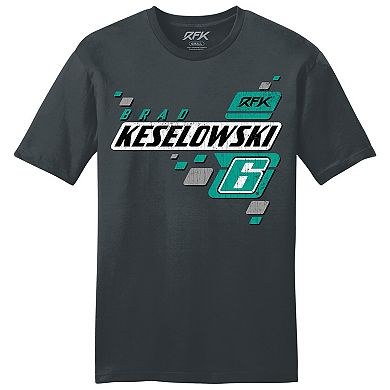 Men's RFK Racing Charcoal Brad Keselowski #6 Lifestyle T-Shirt