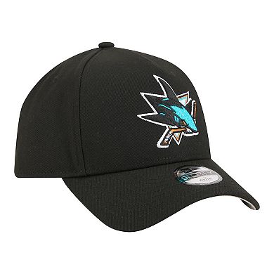 Youth New Era Black San Jose Sharks 9FORTY A-Frame Adjustable Hat