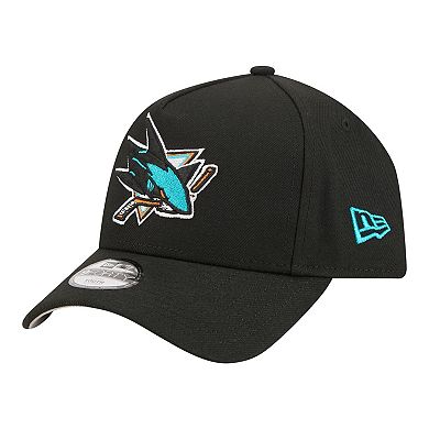 Youth New Era Black San Jose Sharks 9FORTY A-Frame Adjustable Hat