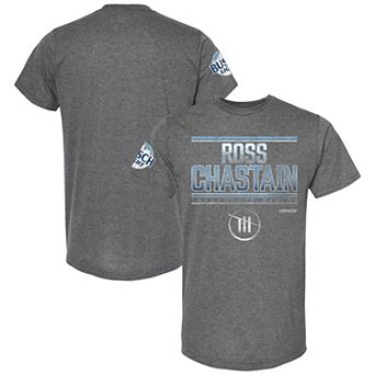 Men's Trackhouse Racing Team Collection Heather Charcoal Ross Chastain Pole Sitter T-Shirt