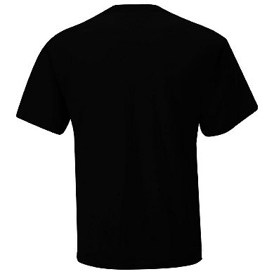 Men's Checkered Flag Sports Black Bill Elliott Million Dollar Bill T-Shirt