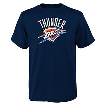 Youth Outerstuff Navy Oklahoma City Thunder Primary Logo T-Shirt