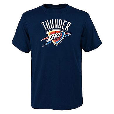 Youth Outerstuff Navy Oklahoma City Thunder Primary Logo T-Shirt