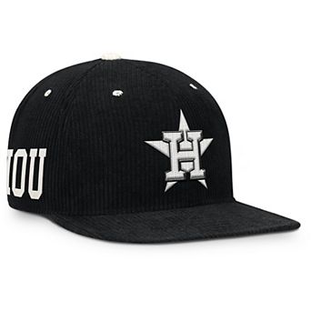 Men's Nike Black Houston Astros Pro Corduroy Structured Snapback Hat