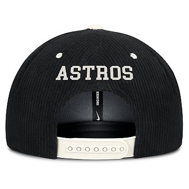 Men's Nike Black Houston Astros Pro Corduroy Structured Snapback Hat