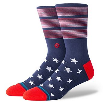 Men's Stance Navy MLB Bars USA Crew Socks