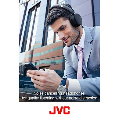 JVC HAS91NB Noise Cancelling Wireless Headphones Black