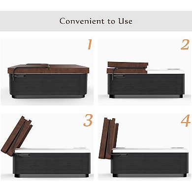 Hot Tub Cover Lifter, Adjustable Side Mount Lifting System, Fits Most Hot Tubs Up to 110" Width