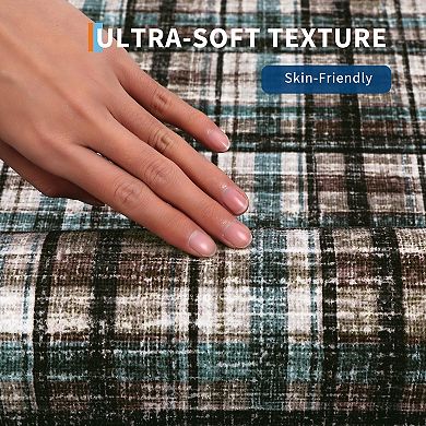 Contemporary Area Rug Machine Washable Low Pile Pet Friendly Foldable Floor Cover for Living Room