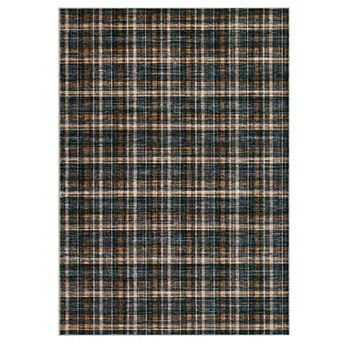 Contemporary Area Rug Machine Washable Low Pile Pet Friendly Foldable Floor Cover for Living Room