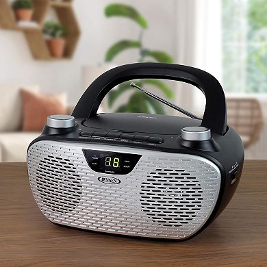 Jensen CD485 Portable Stereo CD Player with AM/FM Radio