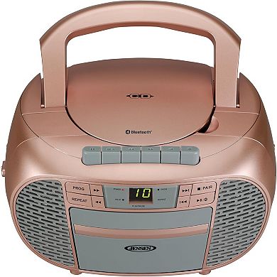 Jensen CD550BT Portable Bluetooth CD Stereo System with AM/FM Radio