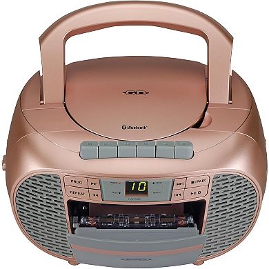 Jensen CD550BT Portable Bluetooth CD Stereo System with AM/FM Radio