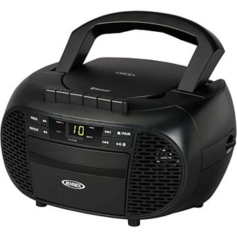 Jensen CD550BT Portable Bluetooth CD Stereo System with AM/FM Radio