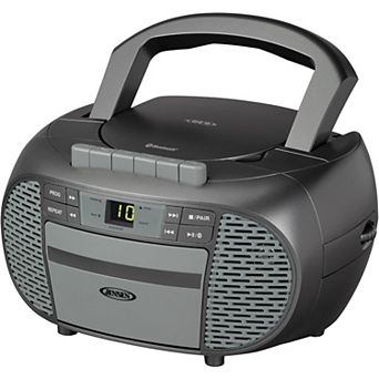 Jensen CD550BT Portable Bluetooth CD Stereo System with AM/FM Radio
