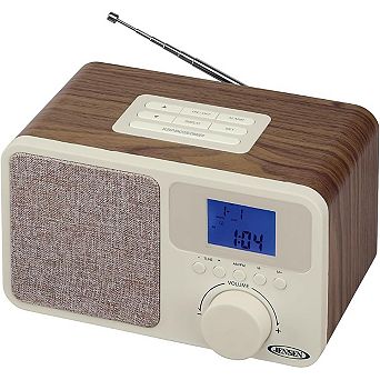 Jensen JCR315 Digital AM/FM Dual Alarm Clock Radio with Snooze Function