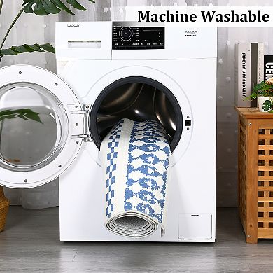 Boho Area Rug Machine Washable Non Slip Non Shedding Stain Resistant Carpet for Bedroom Kitchen