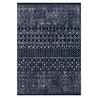 Boho Area Rug Machine Washable Non Slip Non Shedding Stain Resistant Floor Cover for Bedroom
