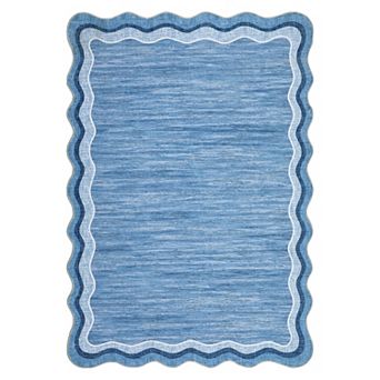 Contemporary Area Rug Non Slip Stain Resistant Vacuum Clean Ultra Thin Carpet for Bedroom Bathroom