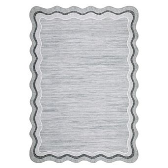 Contemporary Area Rug Non Slip Stain Resistant Vacuum Clean Ultra Thin Carpet for Bedroom Bathroom