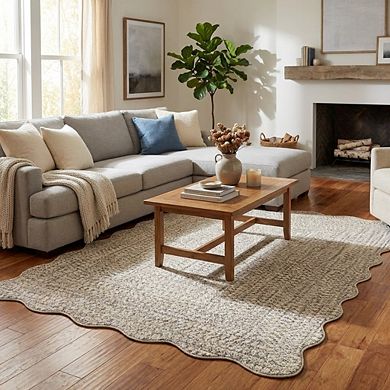Contemporary Area Rug Machine Washable Low Pile Pet Friendly Foldable Floor Cover for Living Room