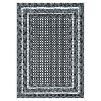 Contemporary Area Rug Low Pile Pet Friendly Non Slip Vacuum Clean Carpet for Kid's Room Dining Room