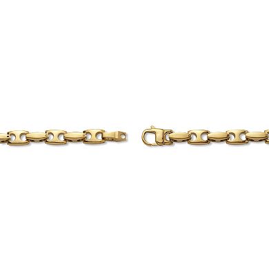 Men's Yellow Gold Ion-Plated Stainless Steel Link Bracelet 8.5 inch
