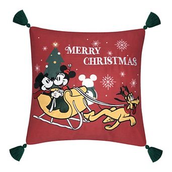 St. Nicholas Square® Disney's Mickey Mouse & Minnie Mouse Christmas Decorative Throw Pillow