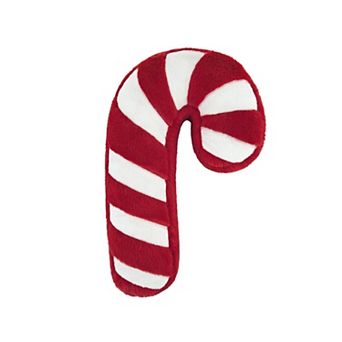 St. Nicholas Square® Faux Fur Candy Cane Decorative Throw Pillow