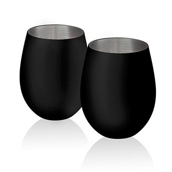 Artland Colton Chalkable Stemless 17-oz. Wine Glasses 2 pc Set