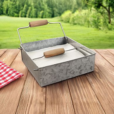 Artland Masonware Galvanized Metal Napkin Holder
