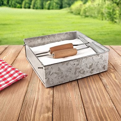 Artland Masonware Galvanized Metal Napkin Holder