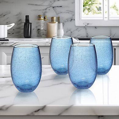 Artland Stemless Bubble Glass 4-Piece Set