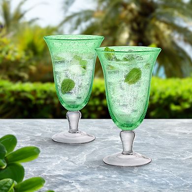 Artland Iris Footed Ice Tea 18-oz. Glasses 4-Piece Set