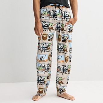 Men's Star Wars The Mandalorian & Grogu Manga Yummy Pajama Pants